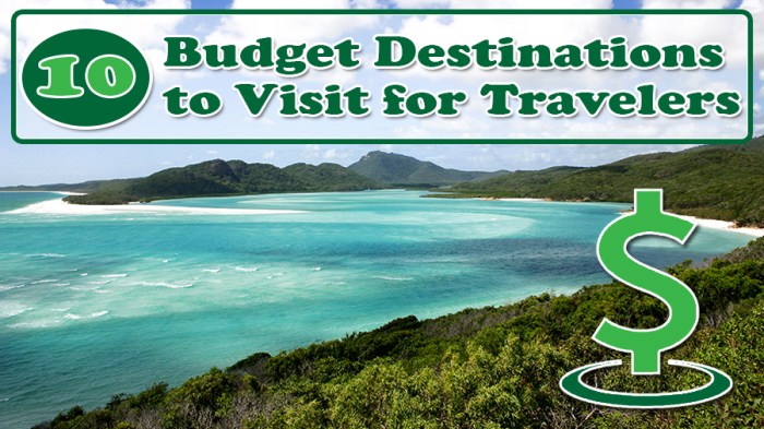 Travel budget destinations amazing
